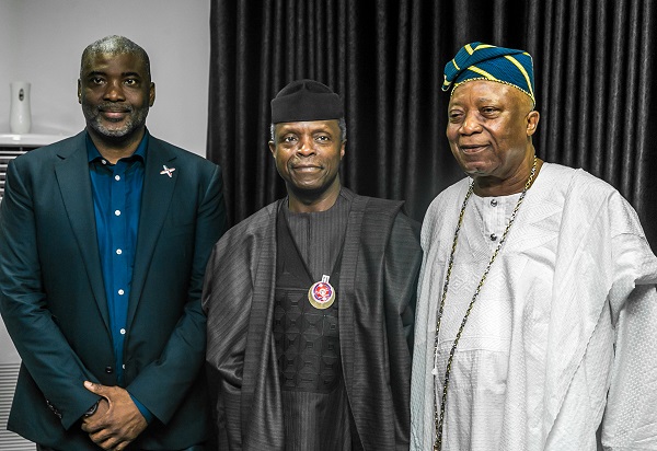 Vice President Yemi Osinbajo commissions Petroleum Storage Facility with 300m litres capacity Tank Farm in Ibefun, Ogun State (Photo)