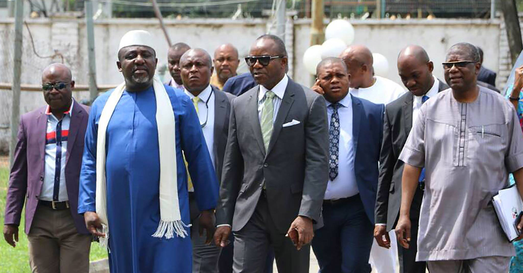 Dr. Emmanuel Ibe Kachikwu in conjunction with the Inter-Ministerial Working Group on Niger Delta, Visits Imo State.