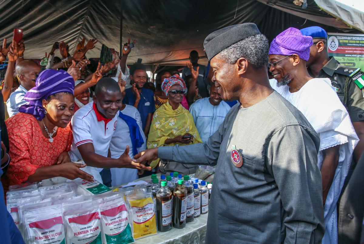 Photos: VP Osinbajo attends Nationwide Micro, Small And Medium Enterprise Clinics For Viable Enterprises (MsME Clinics) In Osun State.