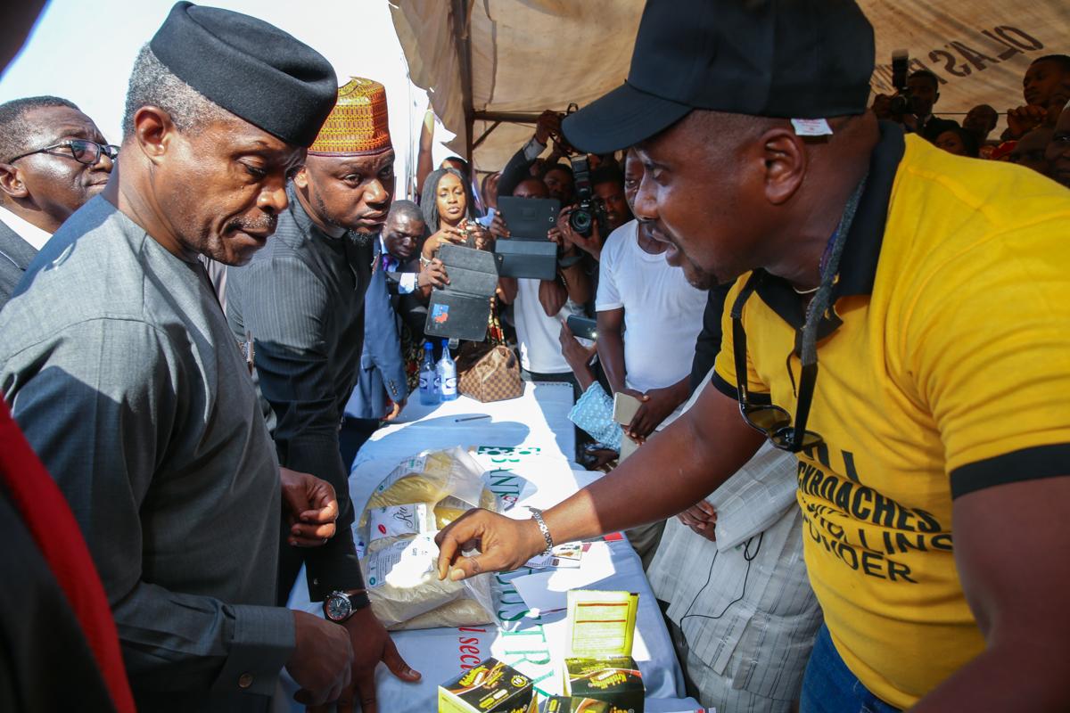 Photos: VP Osinbajo attends Nationwide Micro, Small And Medium Enterprise Clinics For Viable Enterprises (MsME Clinics) In Osun State.