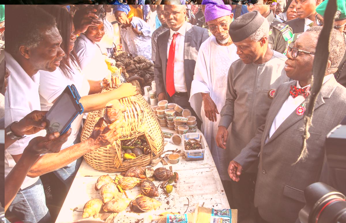 Photos: VP Osinbajo attends Nationwide Micro, Small And Medium Enterprise Clinics For Viable Enterprises (MsME Clinics) In Osun State.