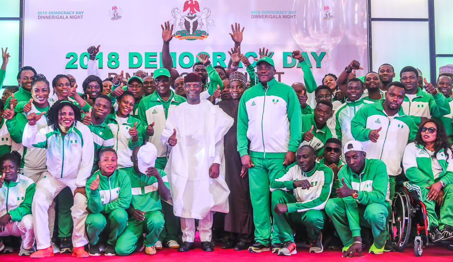 Vice President Yemi Osinbajo attends Democracy Day Dinner/Gala Night in commemoration of the 3-year anniversary of the President Muhammadu Buhari-led administration at the State House Conference Centre, Presidencial Villa, Abuja. Photos: State House