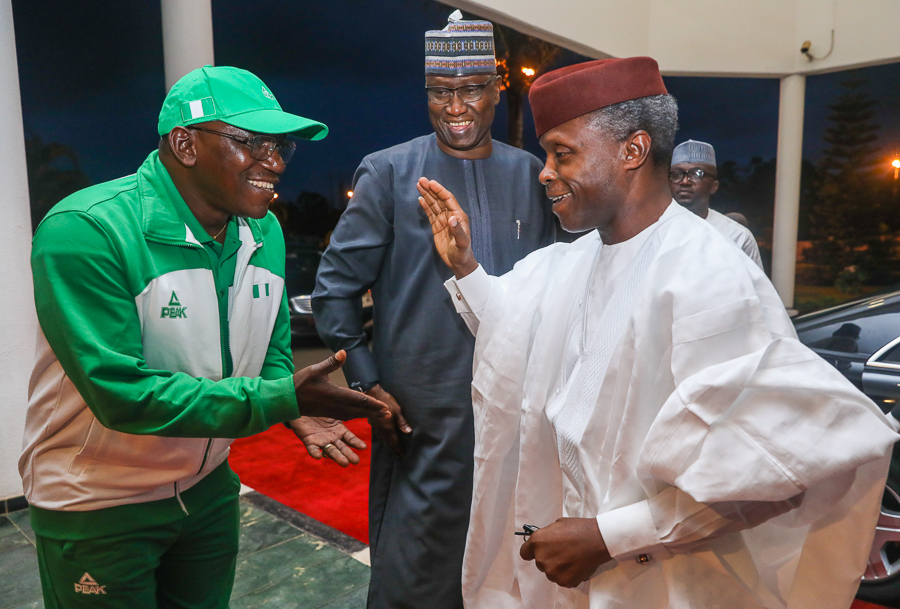 Vice President Yemi Osinbajo attends Democracy Day Dinner/Gala Night in commemoration of the 3-year anniversary of the President Muhammadu Buhari-led administration at the State House Conference Centre, Presidencial Villa, Abuja. Photos: State House