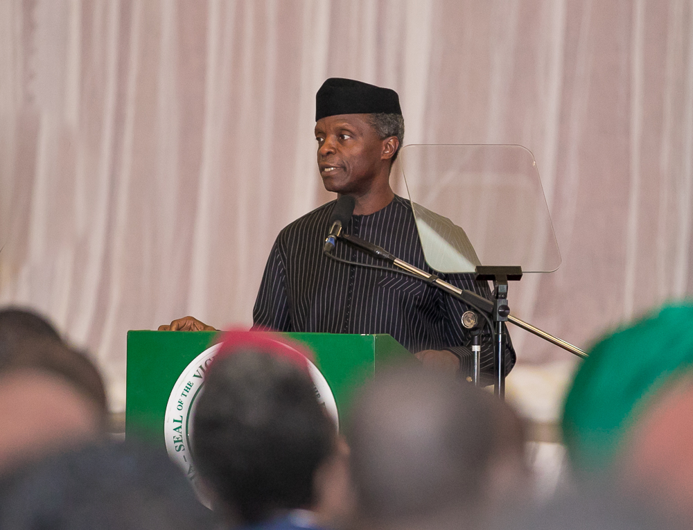 Vice President Yemi Osinbajo attends 2018 World Environment Day with the theme “Beat Plastic Pollution” held at the State House Conference Centre, Abuja