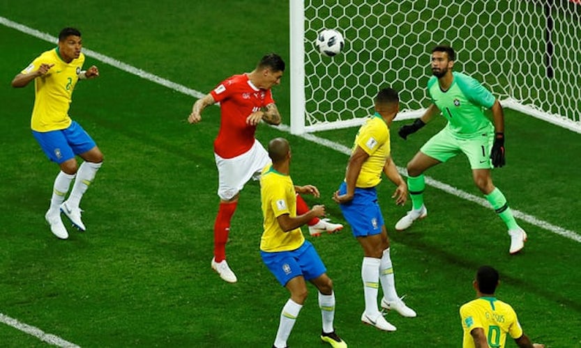 Brazil held to 1-1 draw by resilient Swiss