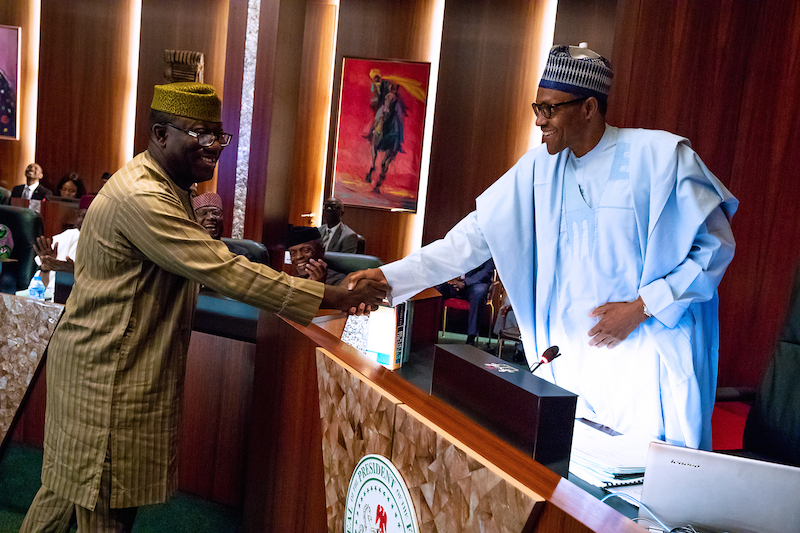 PRESIDENT MUHAMMADU BUHARI PRESIDES OVER FEDERAL EXECUTIVE COUNCIL (FEC) MEETING AT THE COUNCIL CHAMBERS OF PRESIDENTIAL VILLA, ABUJA. PHOTO: STATE HOUSE