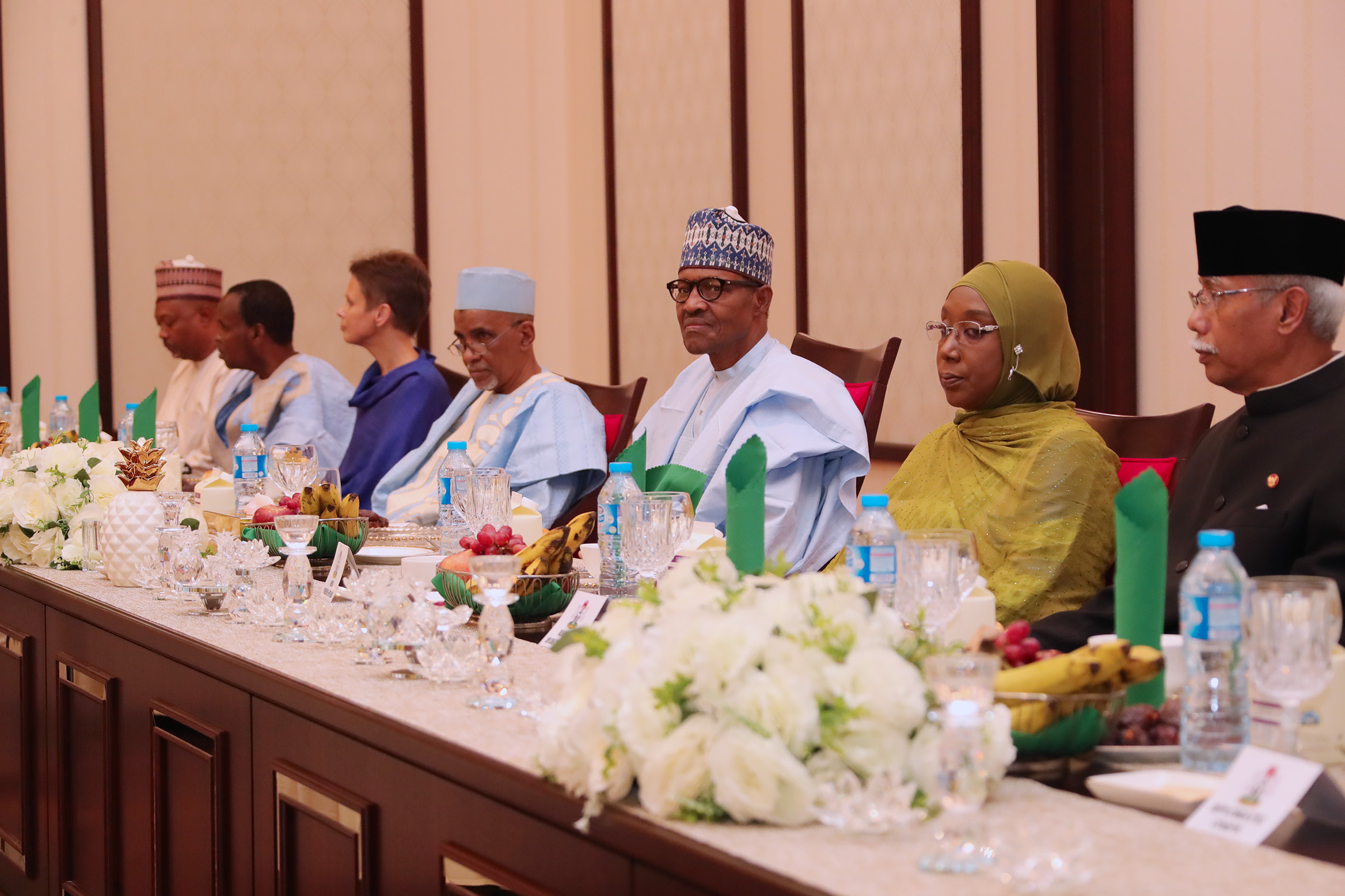 President Muhammadu Buhari breaks Ramadan Fast with members of Diplomatic Community at the State House in Abuja on Tuesday, June 12, 2018. PHOTO: State House