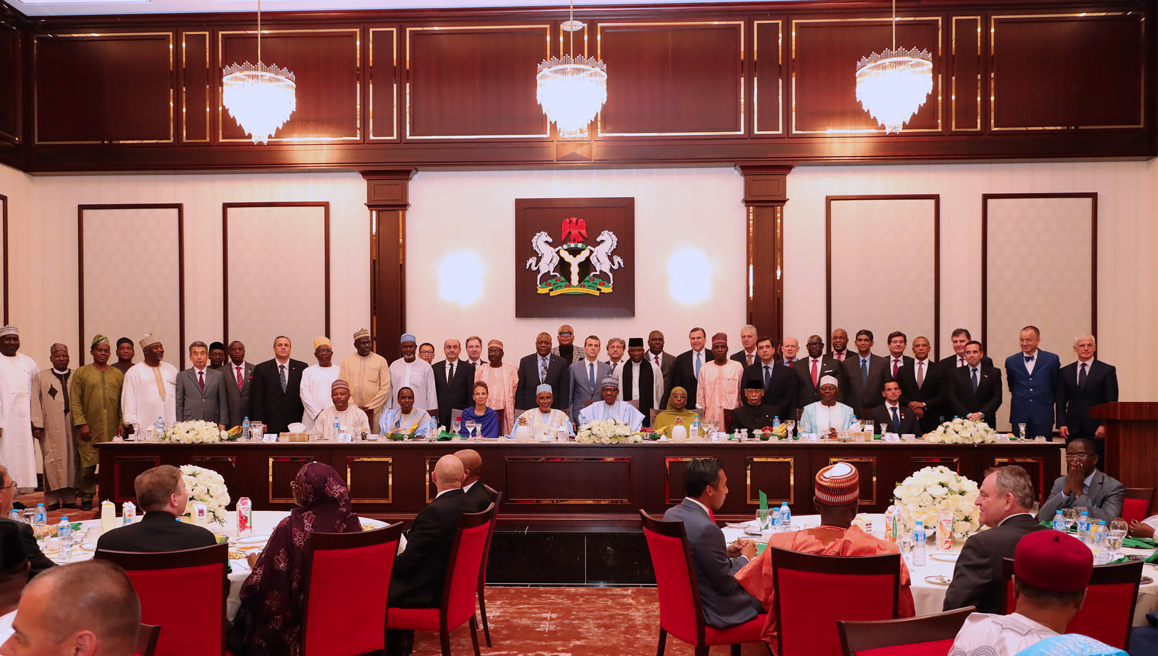 President Muhammadu Buhari breaks Ramadan Fast with members of Diplomatic Community at the State House in Abuja on Tuesday, June 12, 2018. PHOTO: State House