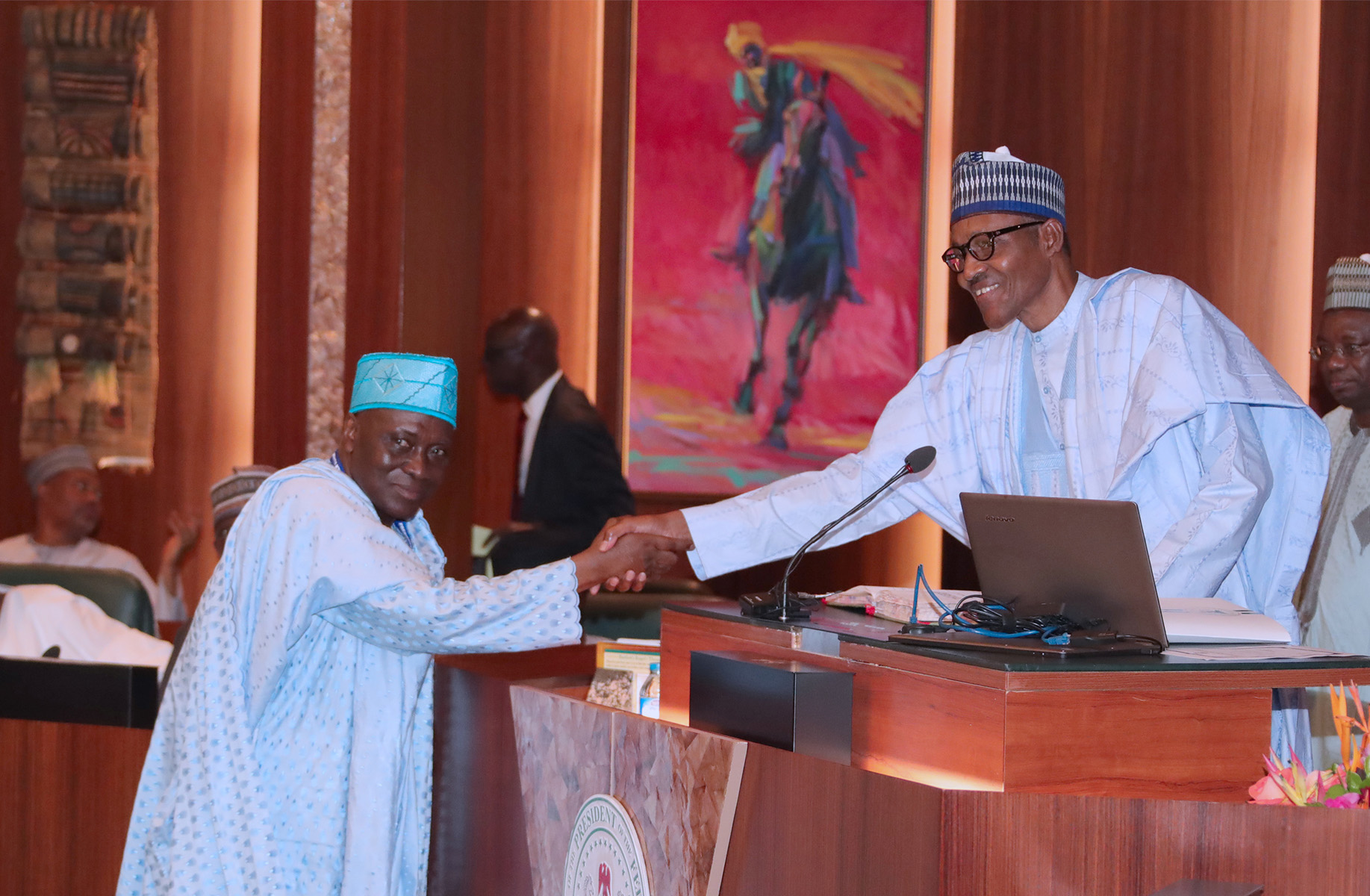Buhari wears-in chairman, members of Police Service Commission