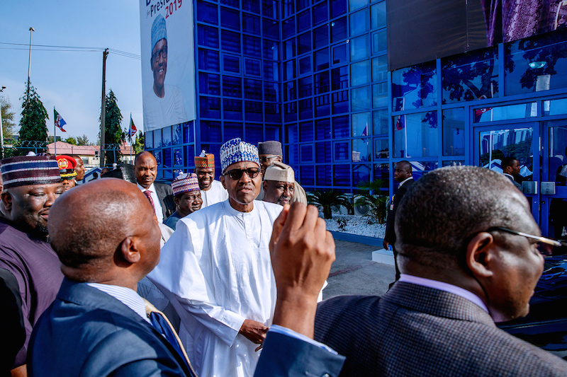Buhari visits proposed campaign office