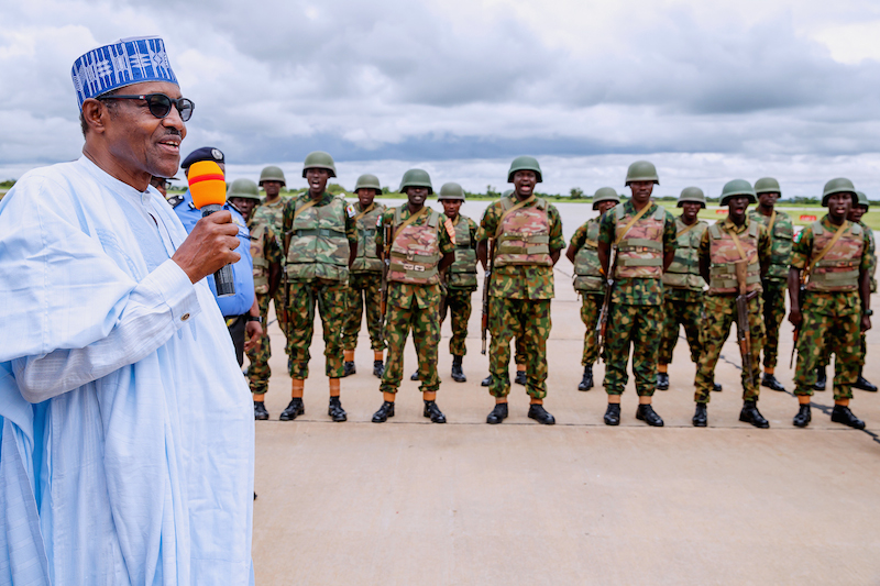 Buhari thanks troops for service to nation