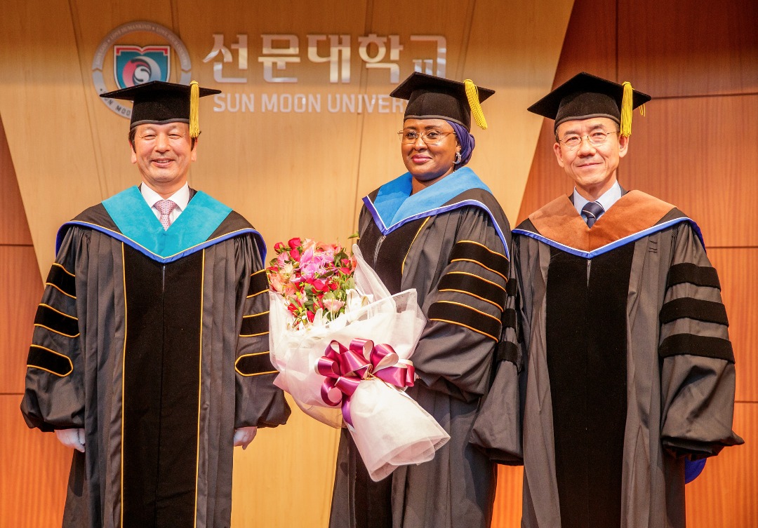 Aisha Buhari bags Sun Moon University’s doctorate degree