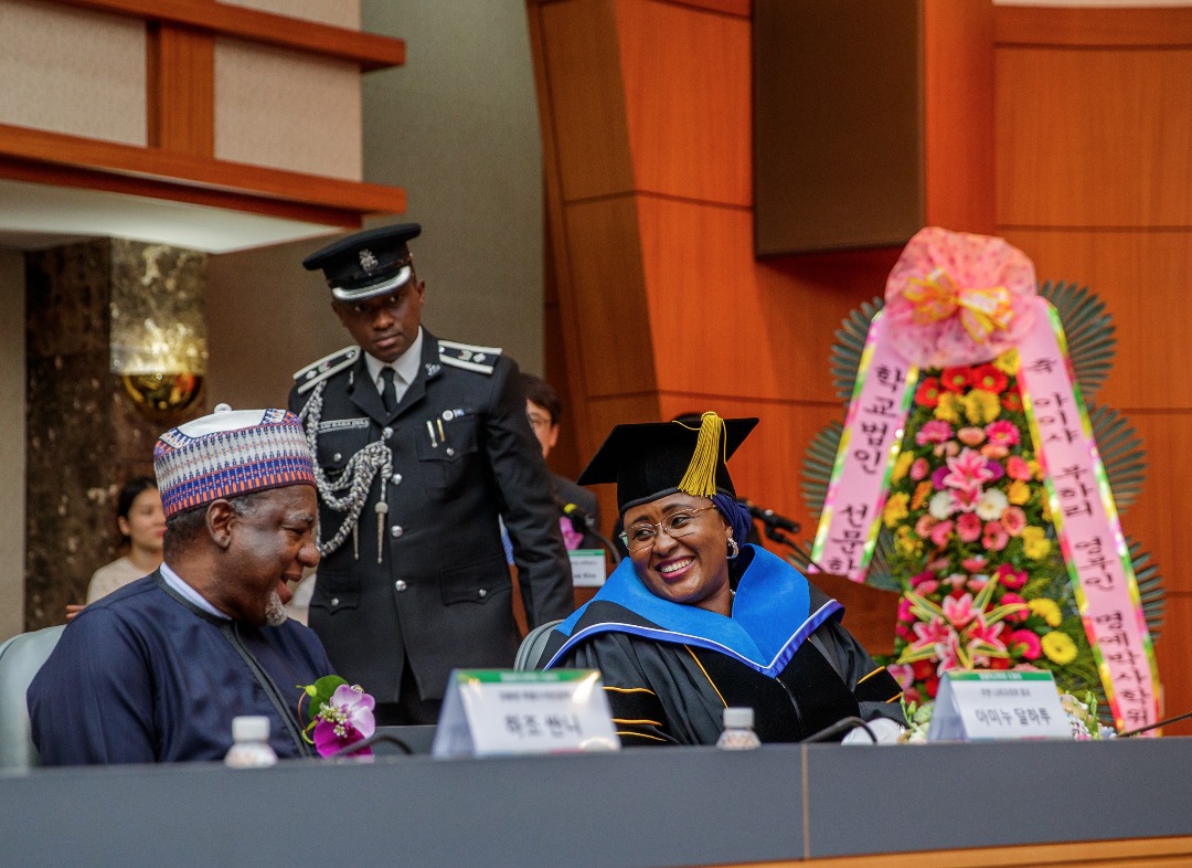 Aisha Buhari bags Sun Moon University’s doctorate degree