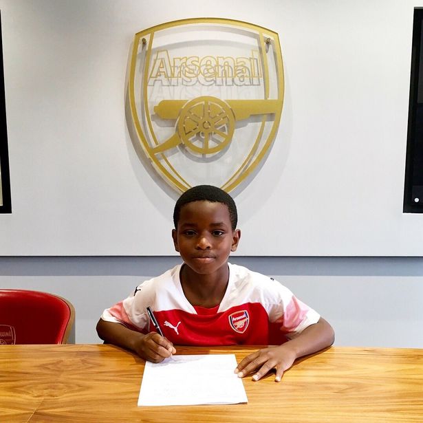 Arsenal sign 9-year-old Nigerian wonderkid