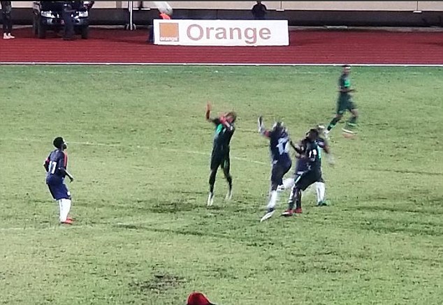 President George Weah plays as Nigeria beat Liberia 2-1