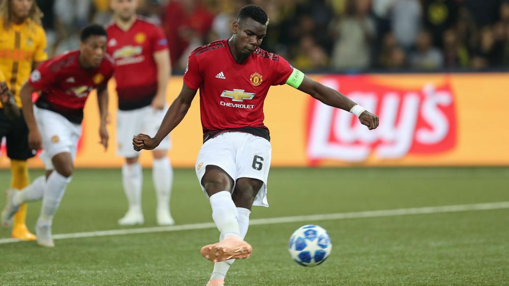 Pogba scores twice as United beat Young Boys 3-0