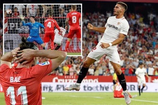 Real miss chance to go top of La Liga, lose 3-0 to Sevilla