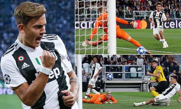 Champions League: Dybala hits hat-trick as Juventus thrash Young Boys