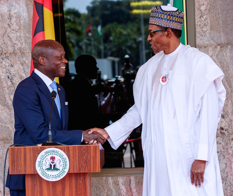 President Buhari meets Guinea Bissau leader, Jose Mario Vaz
