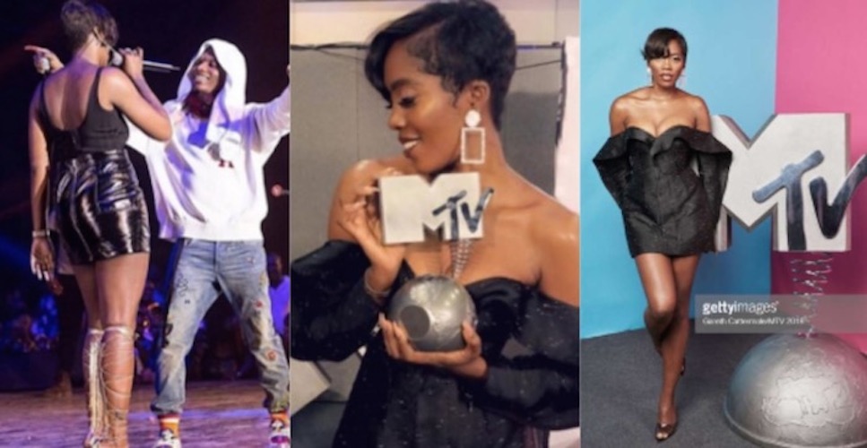 Tiwa Savage becomes first female to win MTV Best African Act