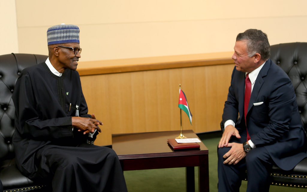 Jordan’s King Abdullah condoles with Buhari over military losses