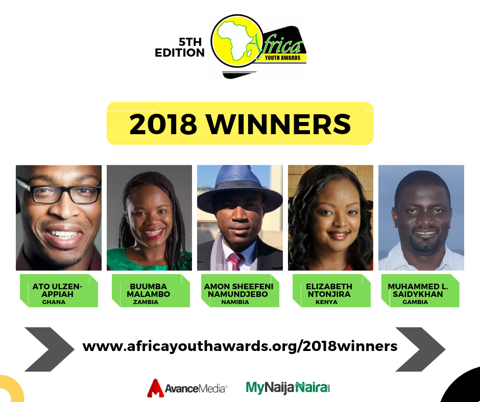 Ato Ulzen-Appiah & Buumba Malambo voted 2018 African Youths of the Year
