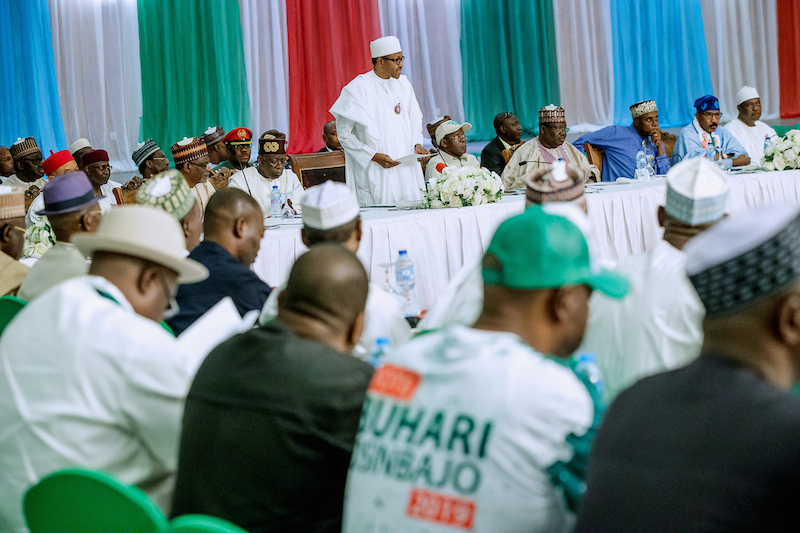 APC governors absent as Buhari chairs inaugural campaign council meeting