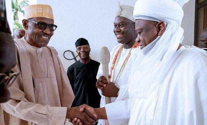 Use your influence to ensure peaceful elections, Buhari tells traditional rulers