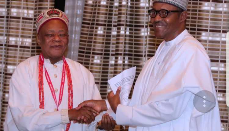 Buhari salutes Enyi I of Aba, Eze Isaac Ikonne, at 90