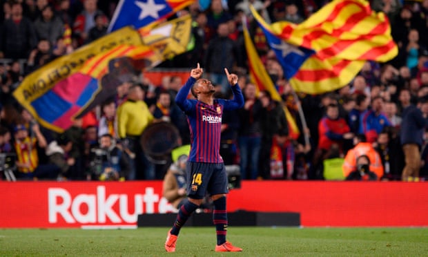 Barcelona’s Malcom scores against Real Madrid to leave semi-final in the balance