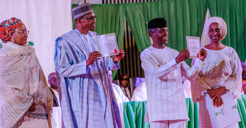 Buhari gets INEC’s certificate of return, promises to run all-inclusive government