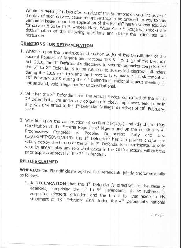 PDP drags Buhari, APC, others to court over ballot box snatching directive
