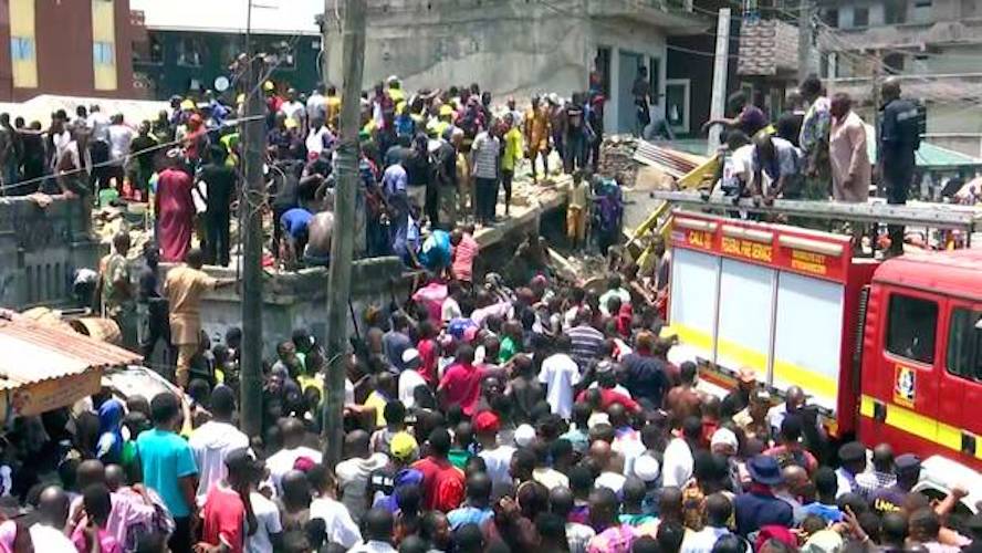 Lagos building collapse: Buhari sympathises with victims’ families