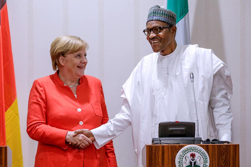Angela Merkel congratulates Buhari on re-election