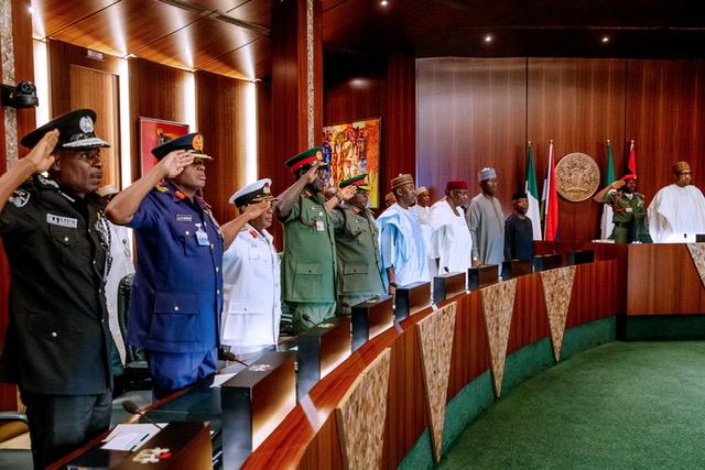 Buhari, governors, service chiefs in close-door meeting over insecurity