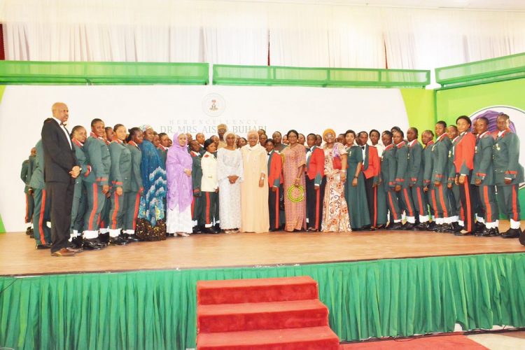 Aisha Buhari honours female soldiers, charges them to be role models