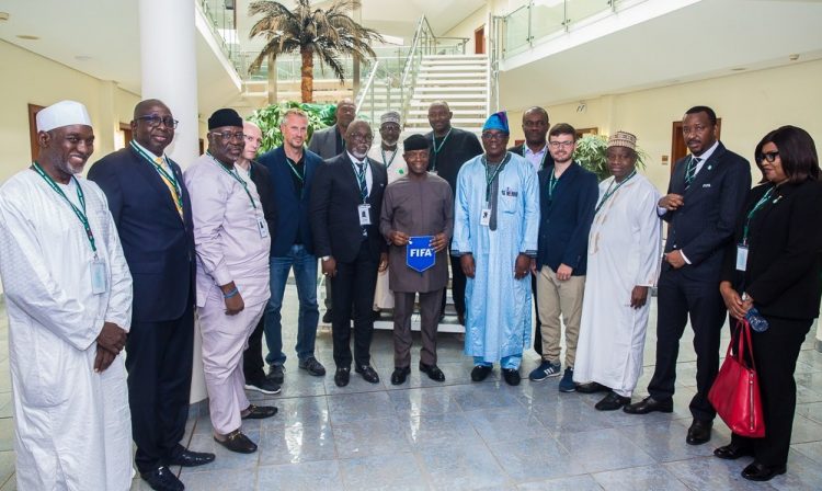 Osinbajo receives FIFA U20 Wold Cup inspection team at Presidential Villa