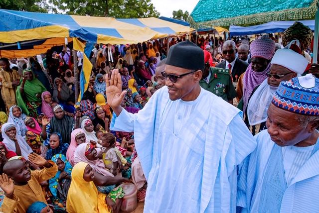 Buhari meets with IDPs in Katsina, assures of better protection