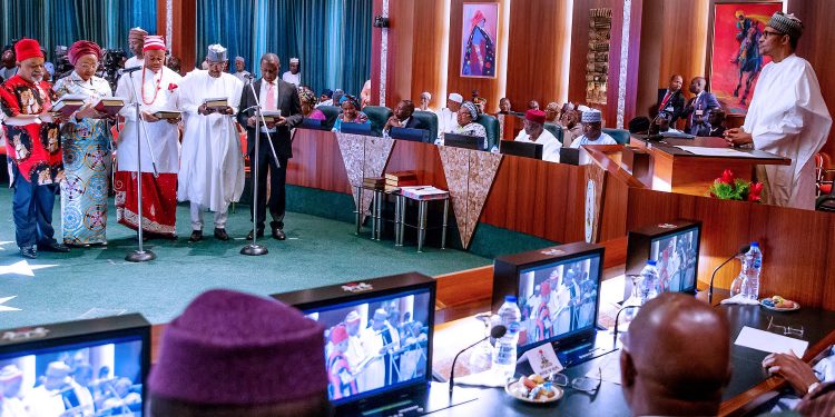 Buhari assigns portfolios to new ministers