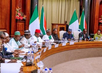 President Buhari meets with President Cyril Ramaphosa of South Africa for a Tete-a-Tete during his Official Visit to South Africa on 3rd Oct 2019