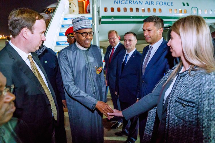 Photos: President Buhari arrives Sochi, Russia for Russia-Africa Economic Forum