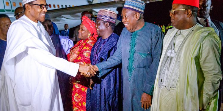 President Buhari arrives South Africa for a 3-day official visit