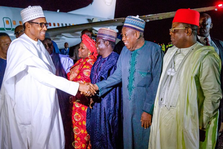 President Buhari arrives South Africa for a 3-day official visit