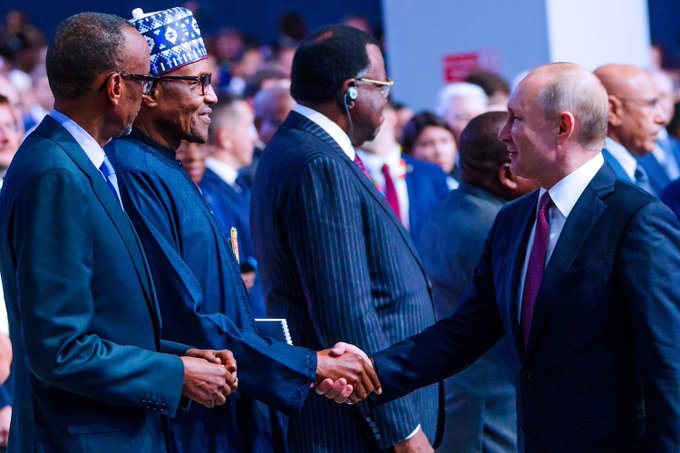 Presidents Buhari, Putin agree to strengthen Nigeria, Russia relations