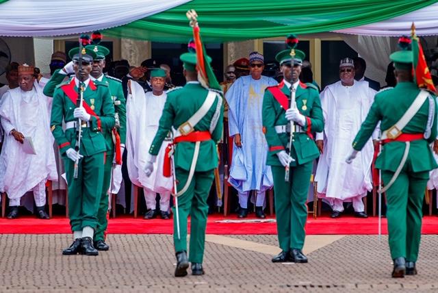 President Muhammadu Buhari Participated At Nigeria’s 59Th Independence Anniversary, At The  Presidential Villa, Abuja, On Tuesday