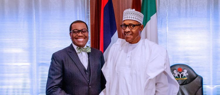 AfDB’s historic increase, vote of confidence in your leadership, Buhari tells Akinwunmi Adesina