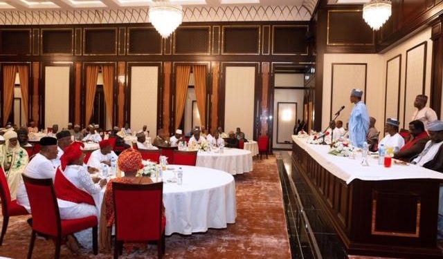 Xmas: Buhari host Osinbajo, CAN, FCT residents