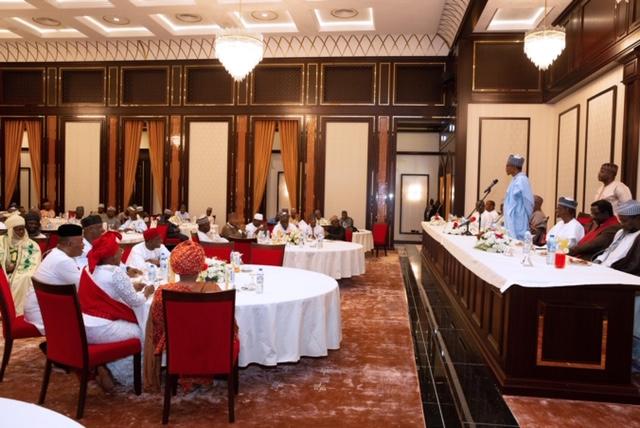 Xmas: Buhari host Osinbajo, CAN, FCT residents