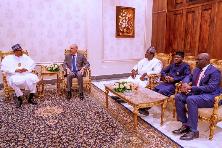 Photos: President Buhari arrives Egypt ahead of the ASWAN Forum on Peace and Sustainable Development in Africa on 10th Dec 2019