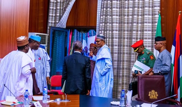 Photo News: President Buhari meets with APC Governors in State House, Abuja, on Thursday